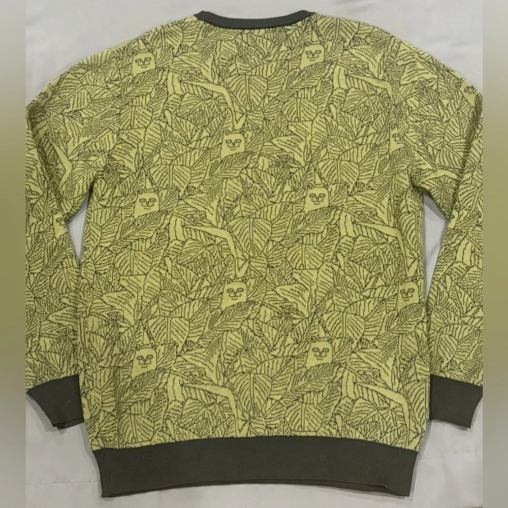 Ripndip Olive Leaf Pattern Crewneck Sweater - Picture 8 of 9